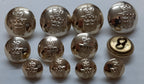 RAOC Insignia Buttons British Royal Army Ordnance Corps Dress Button