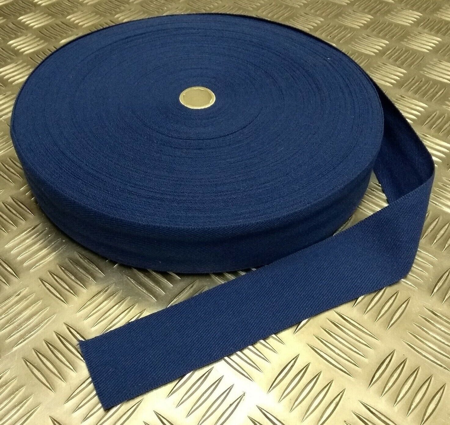 Genuine Issue Ceremonial Cotton Twill 4.7cm Mid Blue Edging Tape NEW