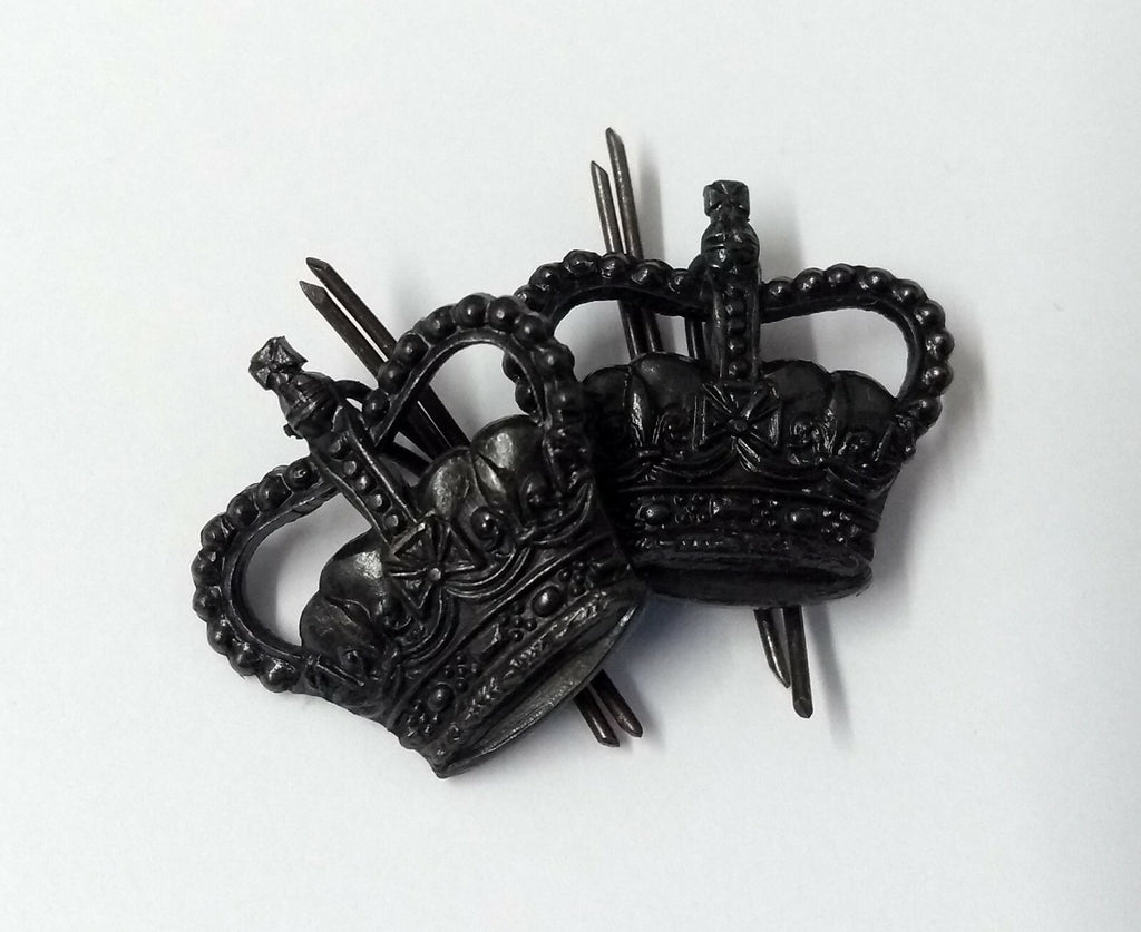 Genuine Vintage Issue Subdued St Edwards Rank Prong Crowns X2 GIM100