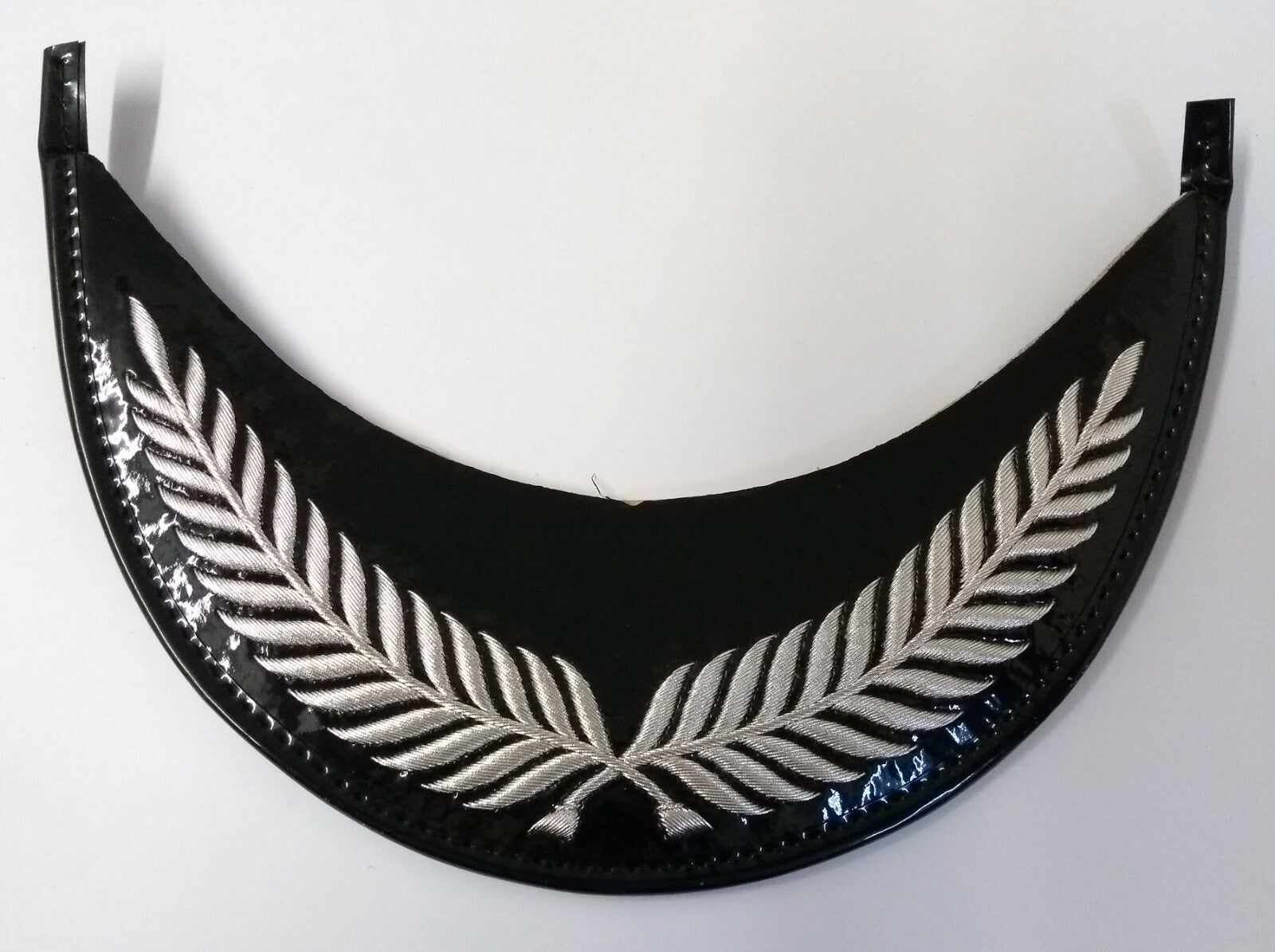 Genuine British Made Senior Officer Silver Leaf Braid Dress Cap Peak NEW