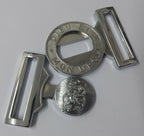 "DIEU ET MON DROIT" Ceremonial Chrome Buckle Locket