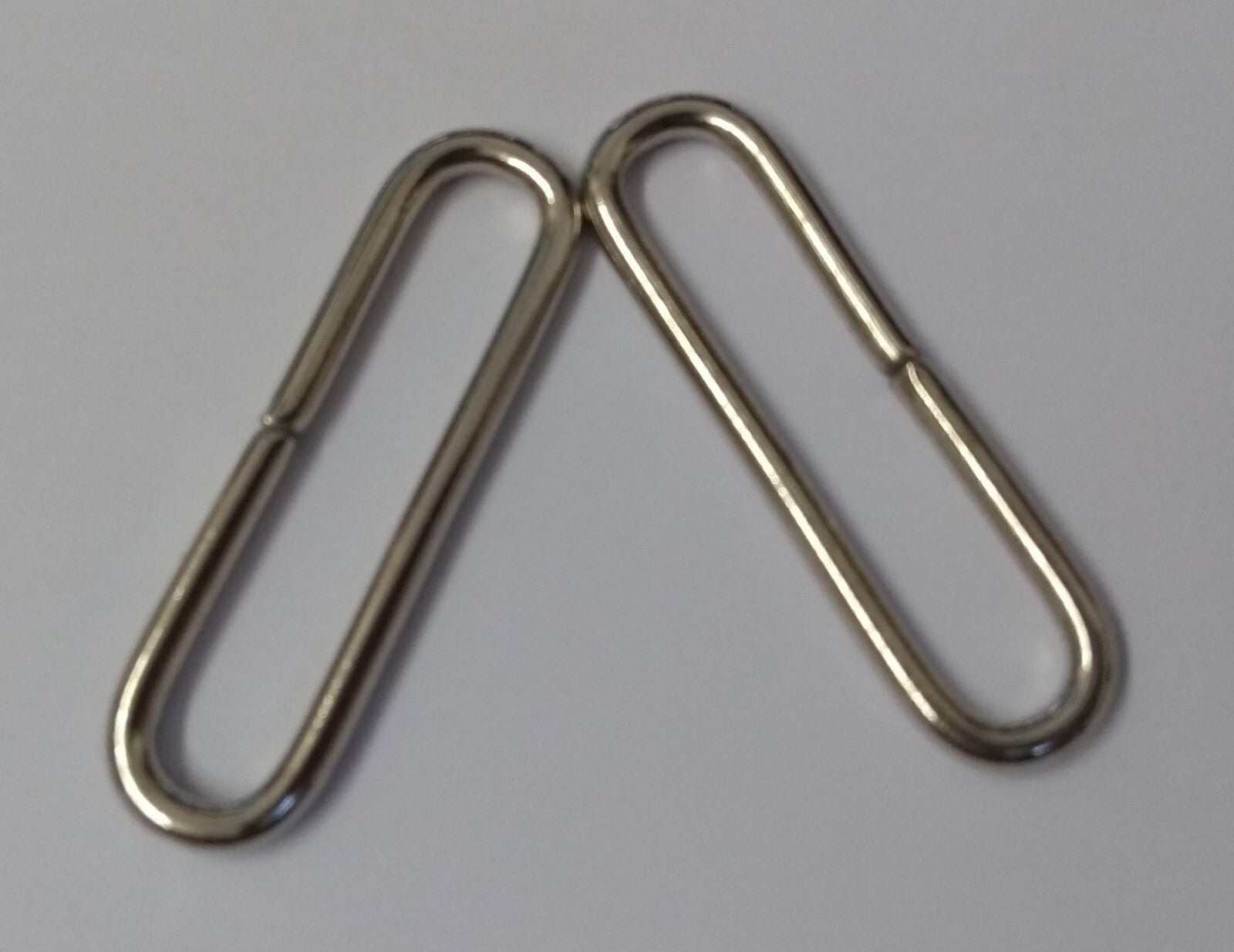 Belt Loops 1" Chrome Coloured Metal Loop Over Stay For Straps & Belting UK Made