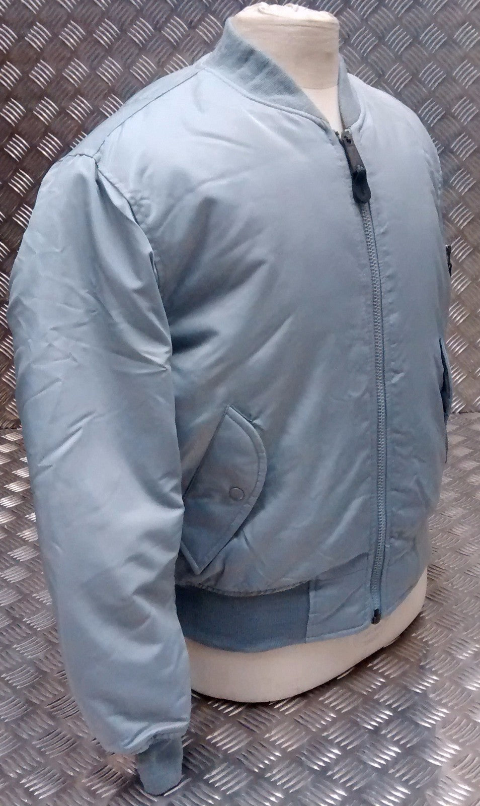 MA1 US Military Style Bomber Jacket Silver - NEW