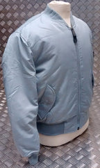 MA1 US Military Style Bomber Jacket Silver - NEW
