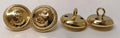 British Royal Navy Dress Roped Rim Anchor Queen's Crown Buttons 30L