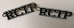 Royal Cayman Islands RCIP Shoulder Titles Chrome-plated Overseas Territory