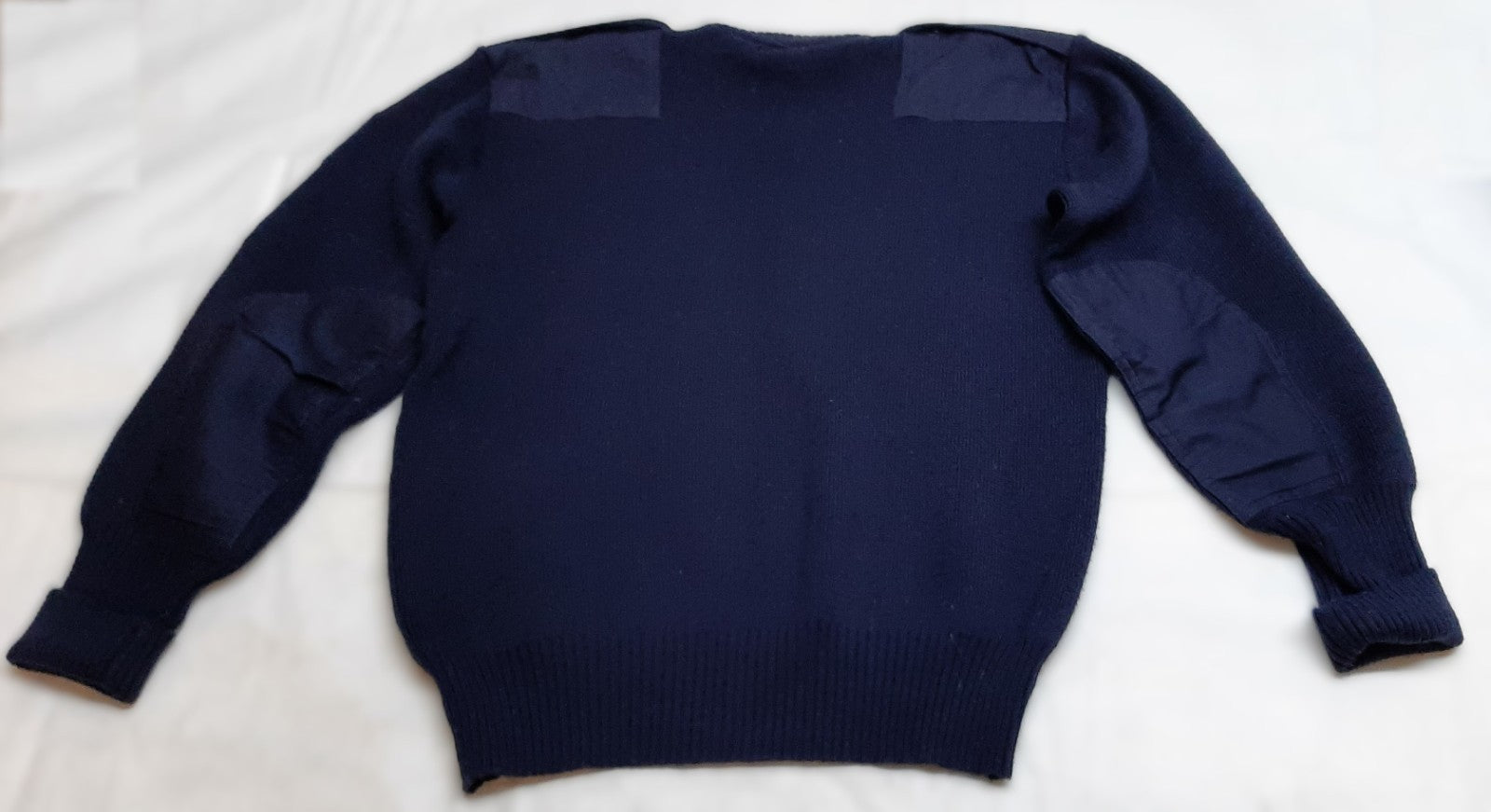 Naval Utility Jumper British Forces Ribbed Navy Blue Pullover No Insignia XL