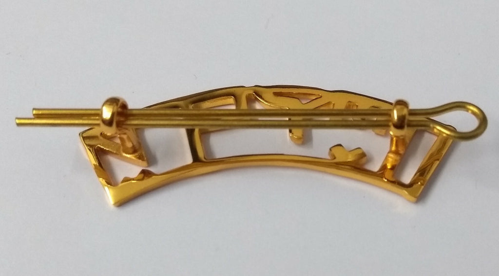 Genuine Obsolete Abu Dhabi Forces Issue Shoulder Titles With Fixing Pins GIM45