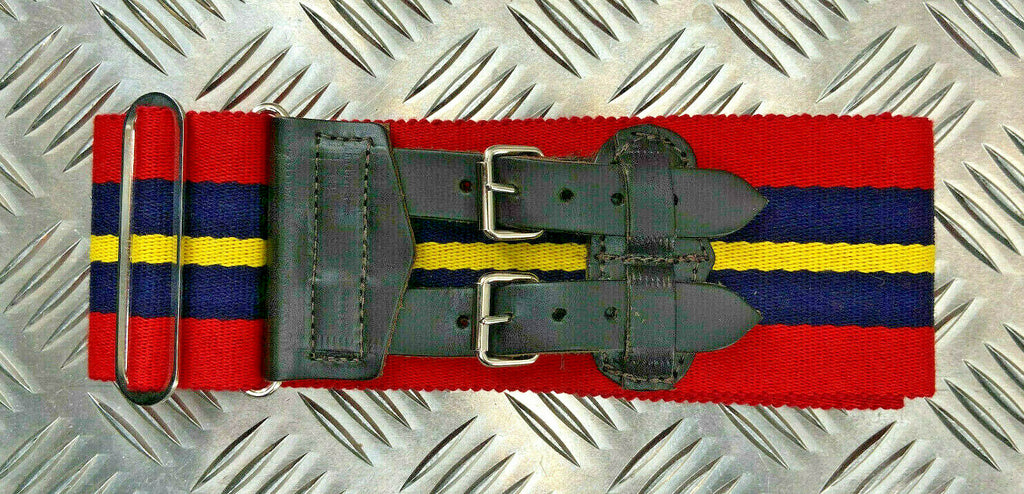 Genuine British Army Royal Artillery Double Buckle Stable Belt. Adjustable - NEW
