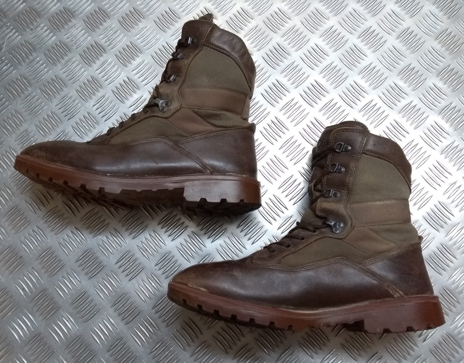 Army Patrol Boots Brown British Soldier Warm Weather Lightweight Footwear UK14M