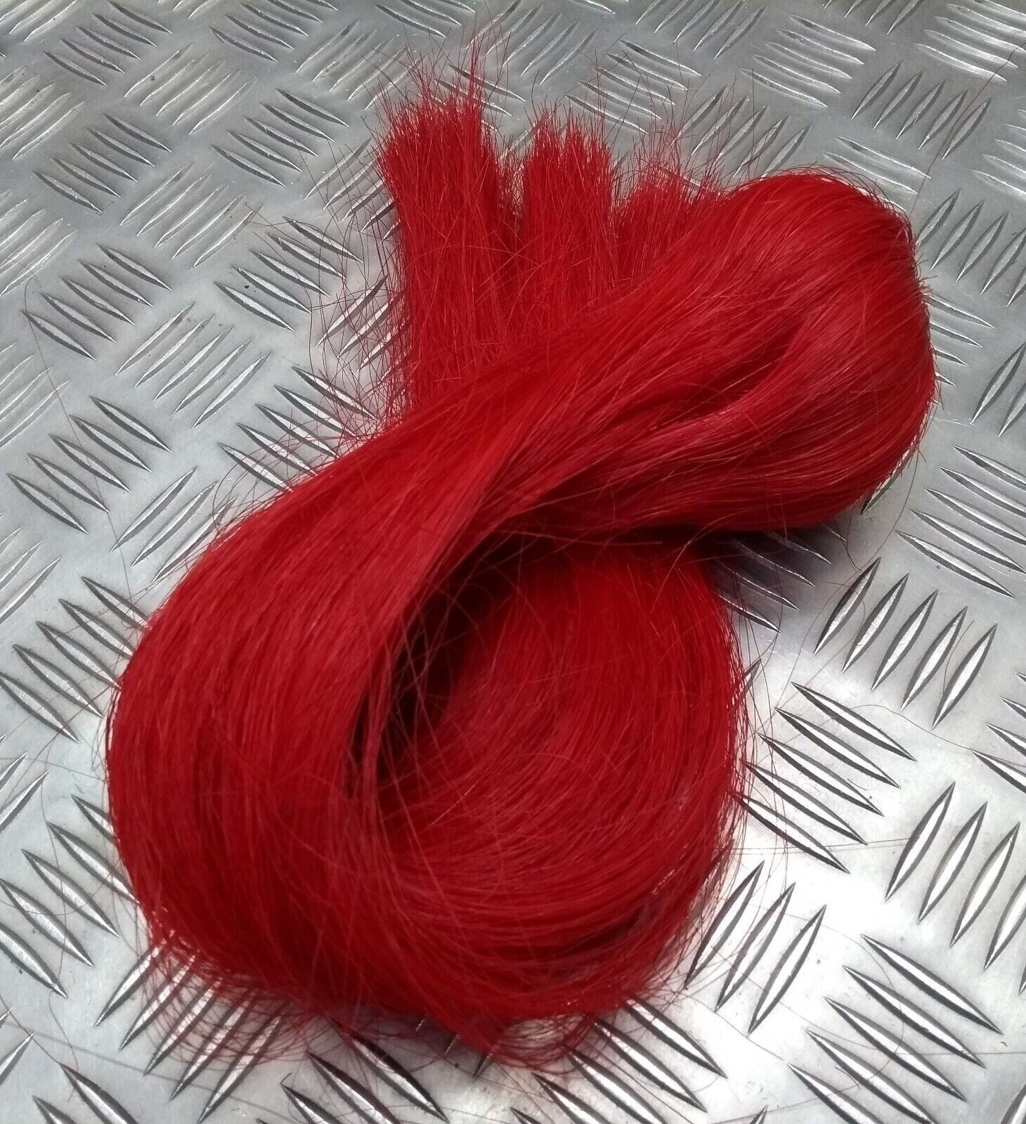 HCav RED Plume Ceremonial Horse Hair Headwear British Household Cavalry / RHG
