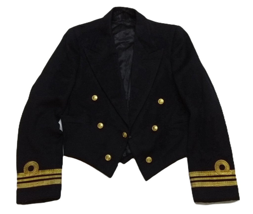 Vintage RN Mess Jacket 1950s Pattern British Royal Navy Kings Crown Buttons