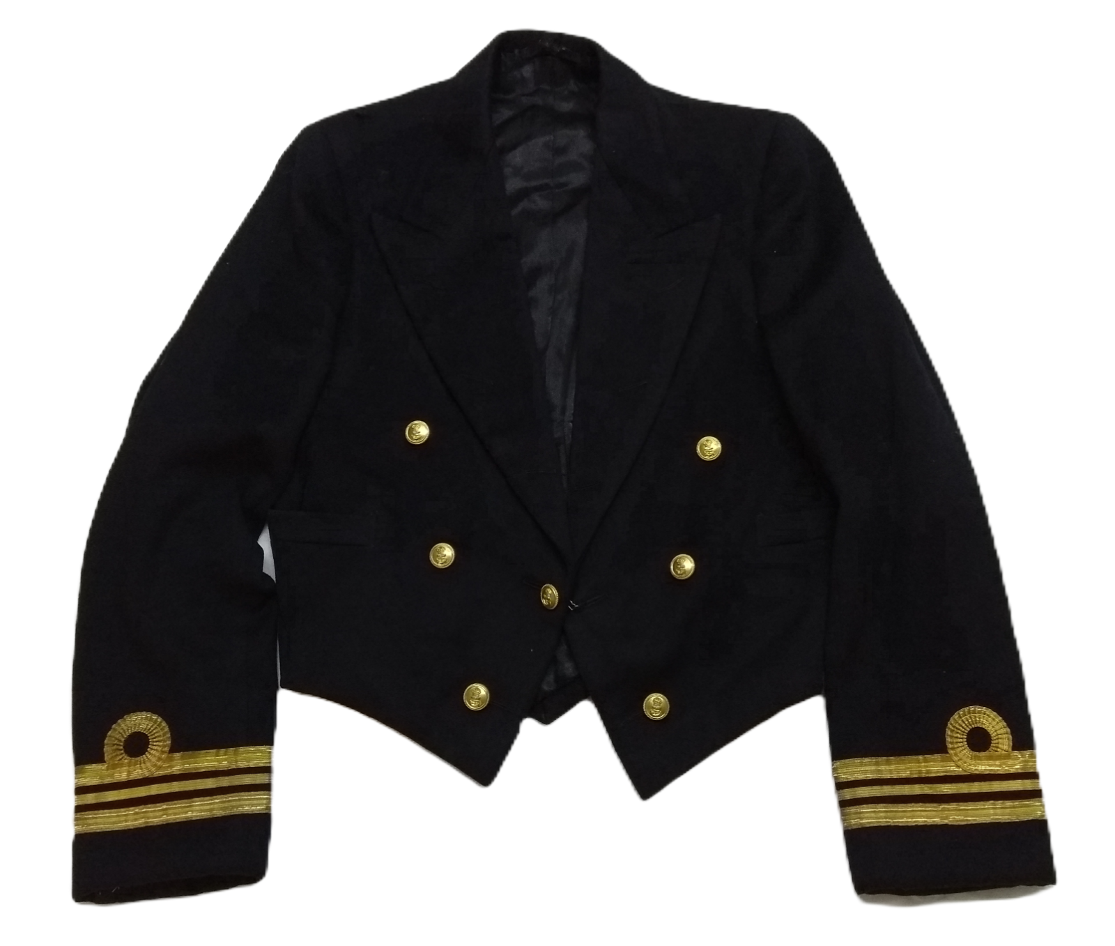 Vintage RN Mess Jacket 1950s Pattern British Royal Navy Kings Crown Buttons