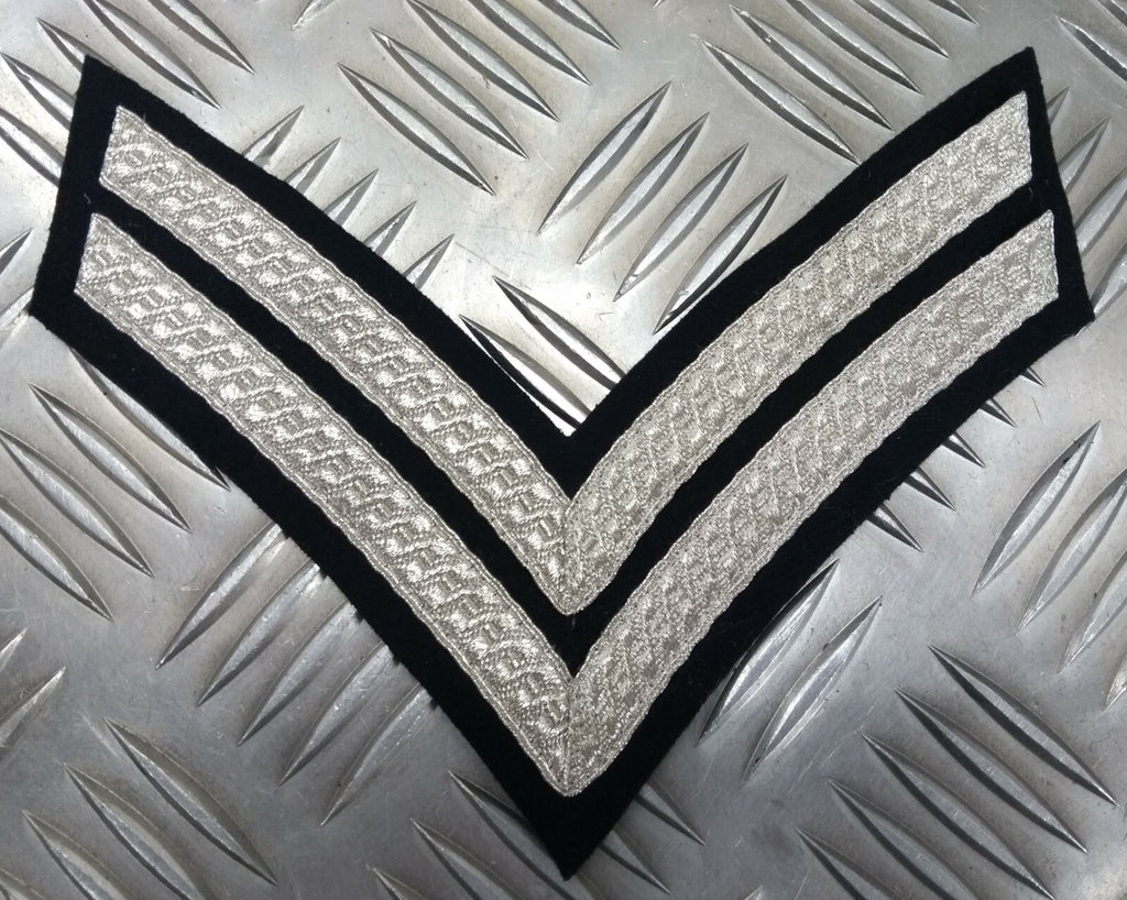 Mess Dress Chevrons Silver Braid On Black