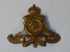 Vintage Royal Artillery Kings Crown Hat Badge British Army issue Old Pattern