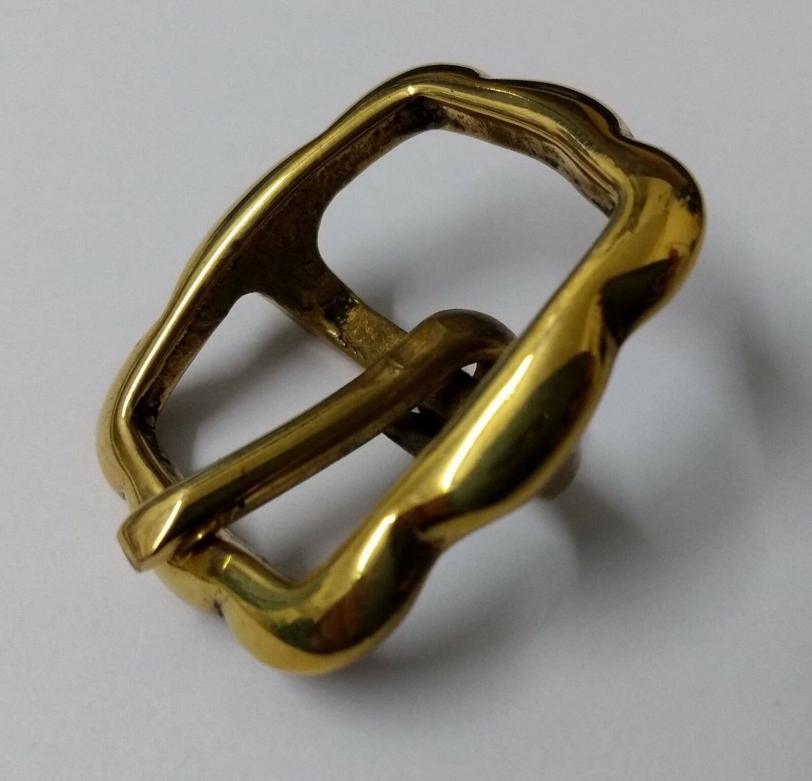 Rein Bridle Buckle British Army RHG HCav Brass 3/4" Single Prong Crown Buckle