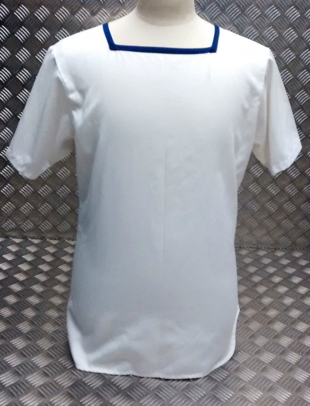 Square Neck Shirt RN British Class 2 Sailor White Mans or Womans ASST Sizes NEW