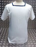 Square Neck Shirt RN British Class 2 Sailor White Mans or Womans ASST Sizes NEW