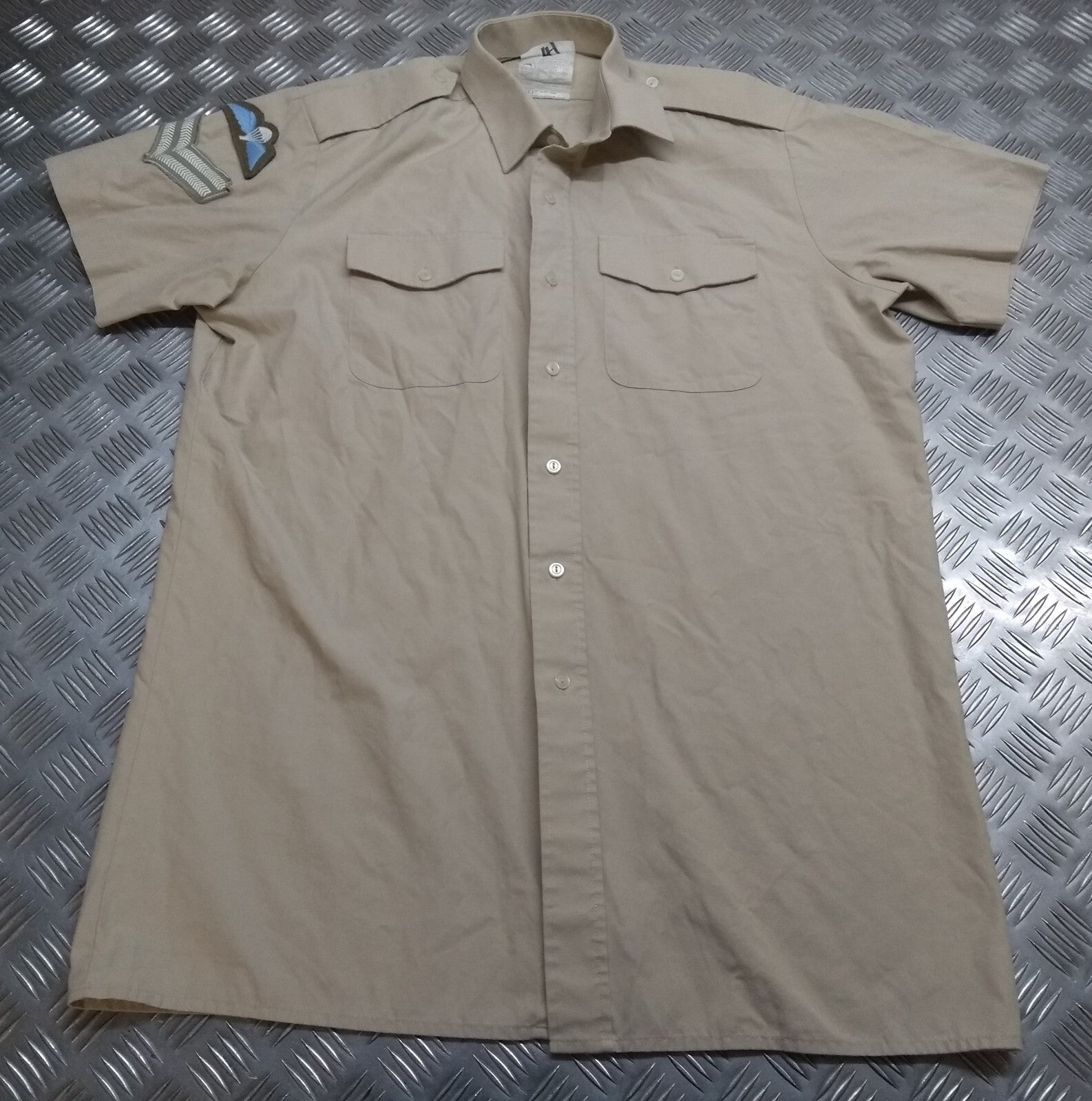 British Army No2 Shirt Short Sleeves All Ranks FAD Corporal & Para Wings 41cm