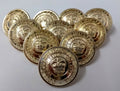 Genuine Canadian RMC CMR College 25mm Large Dress Buttons X10 ASBT135