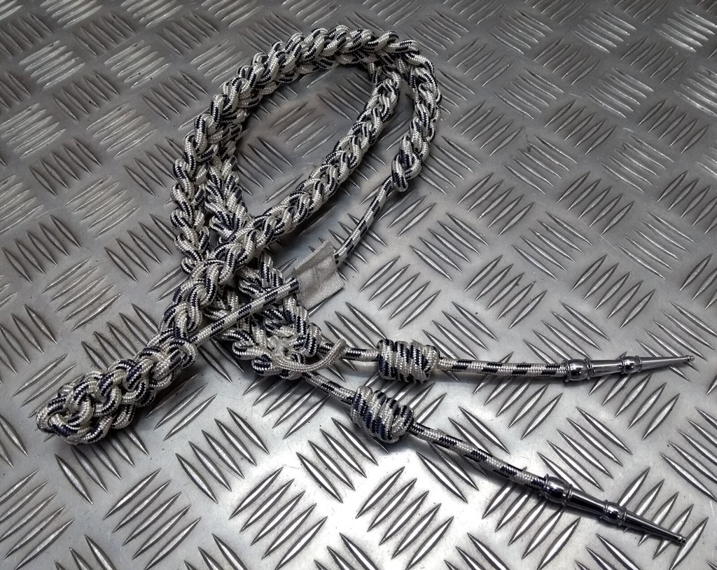 Oman Silver Aiguillette Senior Officer Blue Fleck Ceremonial UK Made