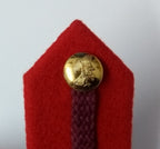 SNR Rank Gorgets Scarlet Red Melton & Maroon Braid Detail For Senior Officers