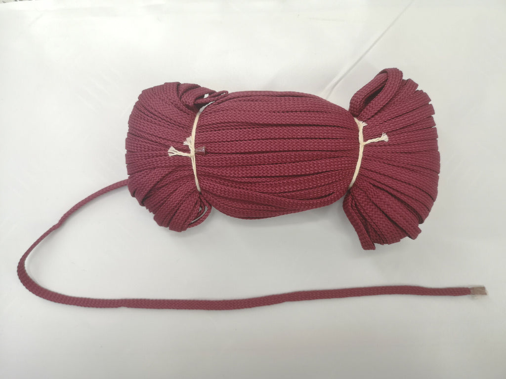 Brigadier / Staff Colonel Gorget Tabs Crimson Red Braided Cord 6mm Plait Design