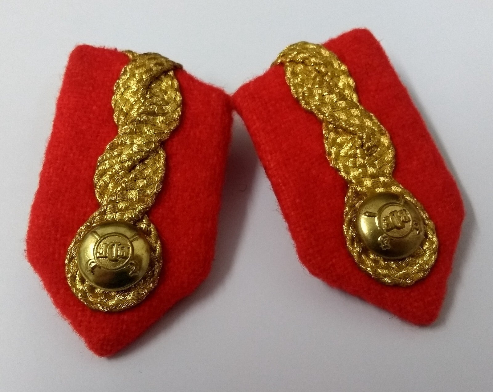 Gorgets Scarlet Red & Gold Cord Fancy Dress