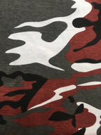 100% Cotton Red Camouflage Sleeveless Vest Singlet Tank Top All Sizes NEW