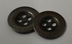 Vintage Metal Buttons 4 Hole Raw Metal 26L Diameter For Suspenders X20 ASBT300