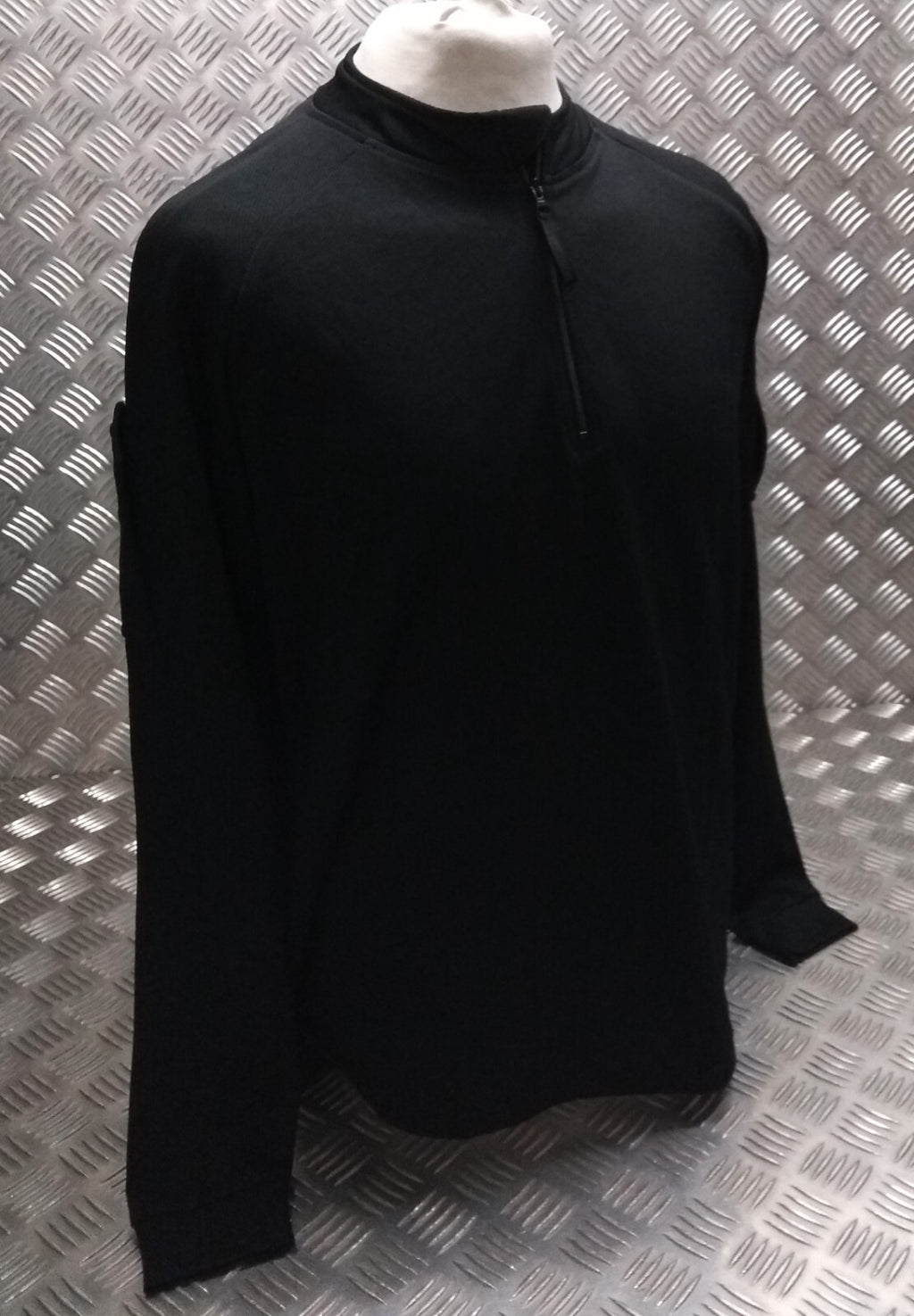 Black Technical Delta Stealth Self Wicking Technical Activewear Top Long Sleeve