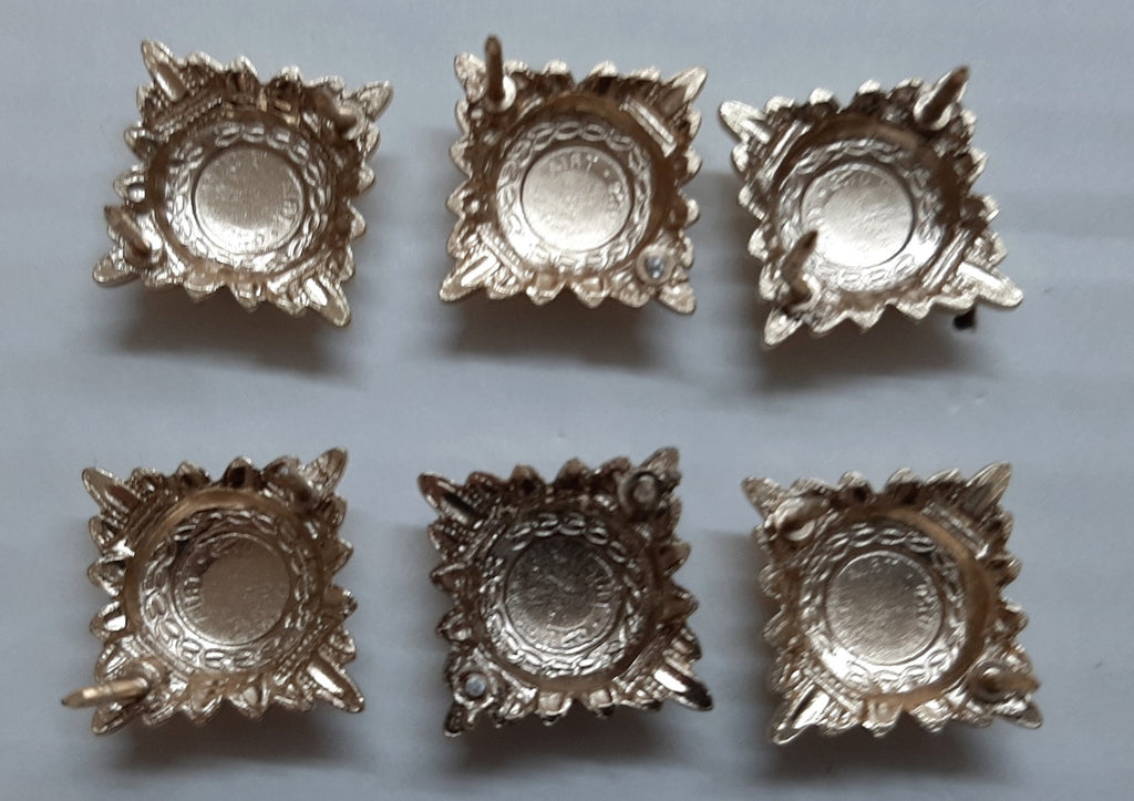 Army Rank Stars British Bath Pips Officer X6 Without Fittings