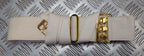 RAF Royal Air Force Ceremonial Belt Off White Canvas With Shoulder Cross Strap Max 43"