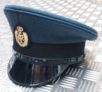 Dress Hat RAF Royal Air Force Blue Grey Colour QCS Ceremonial Visor Cap with Badge Assorted