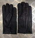 Style Black Leather Soft Lined 3 Dart Parade Gloves All Sizes