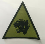 Genuine British Army 19th Light Brigade Black on Green Panther TRF Badge NEW