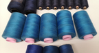 Polyester Corespun Thread Blue / Navy Colour Shades Various Brands