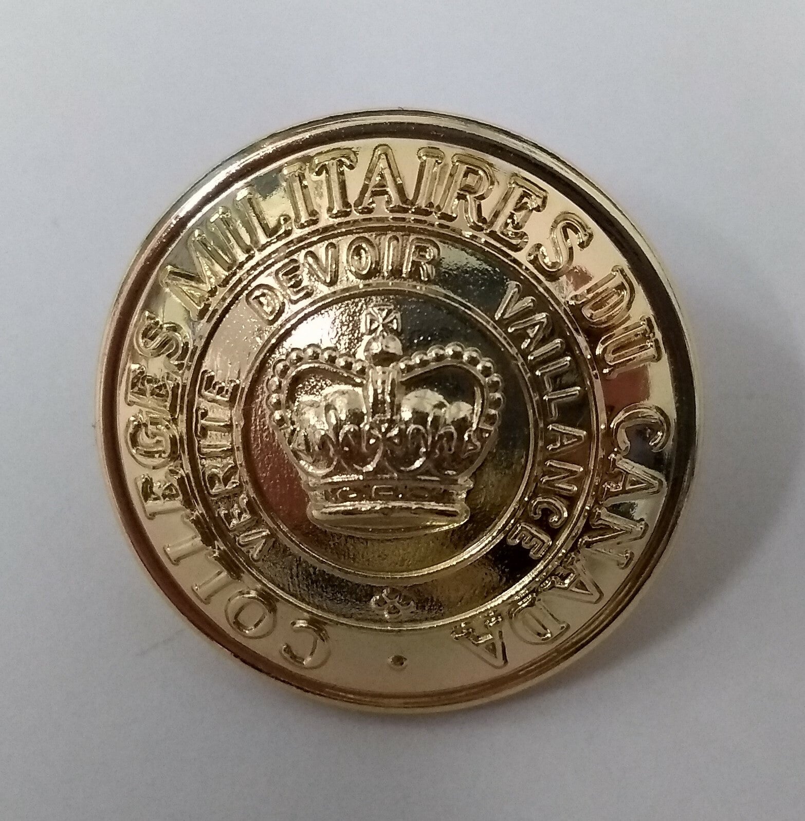 Genuine Canadian RMC CMR College 25mm Large Dress Buttons X10 ASBT135