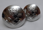 The Royal Yeomanry No2 Ring Back Silver Button Set British Army Insignia OFC