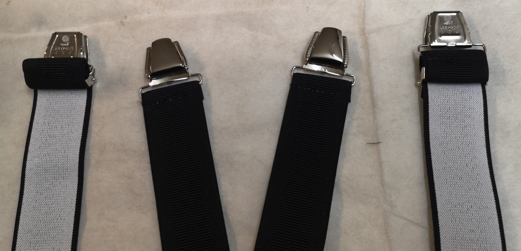 Various Clip-On / Button Elastic Braces / Suspenders Adjustable