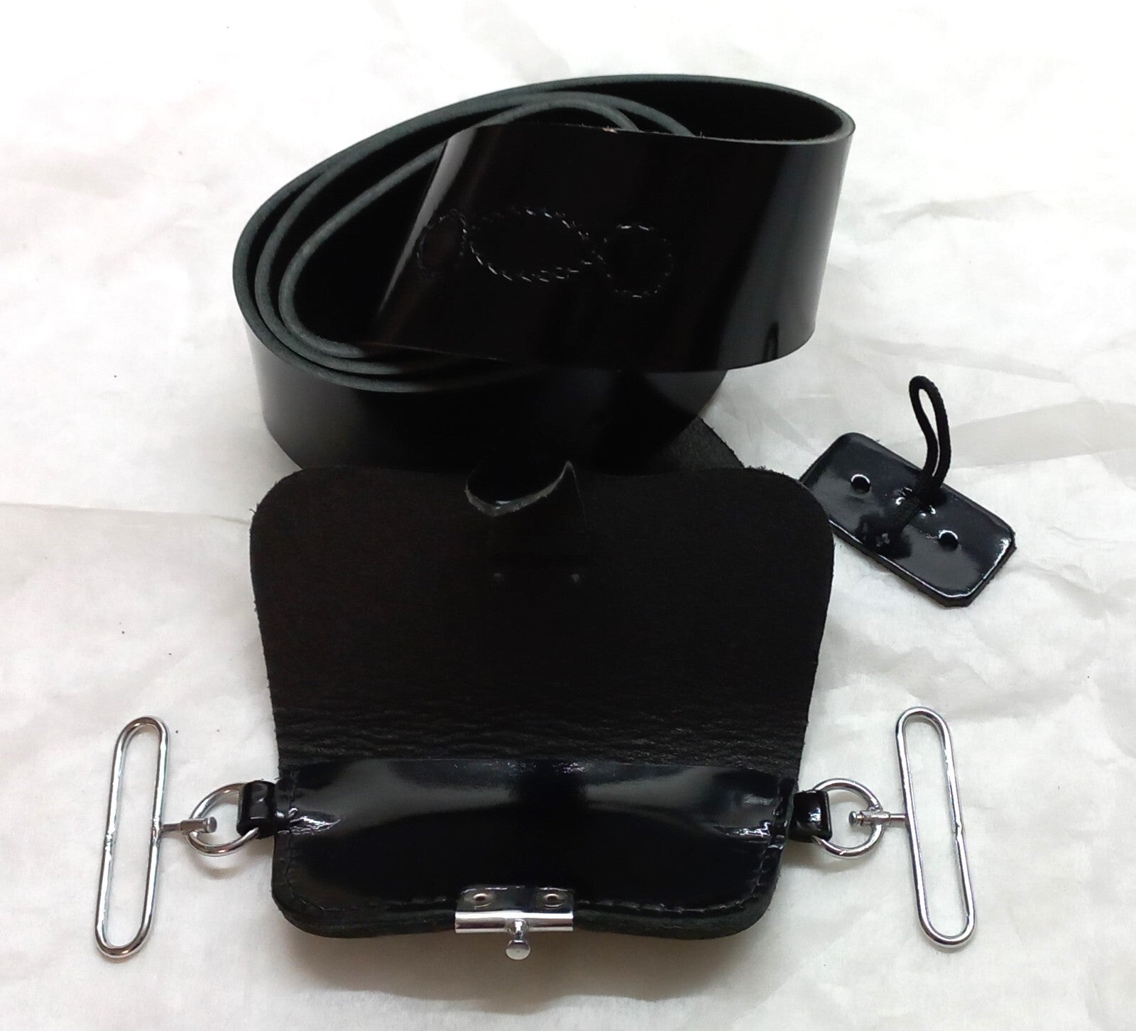 Cross Belt British Pattern Ceremonial Patent X Strap and Pouch 38