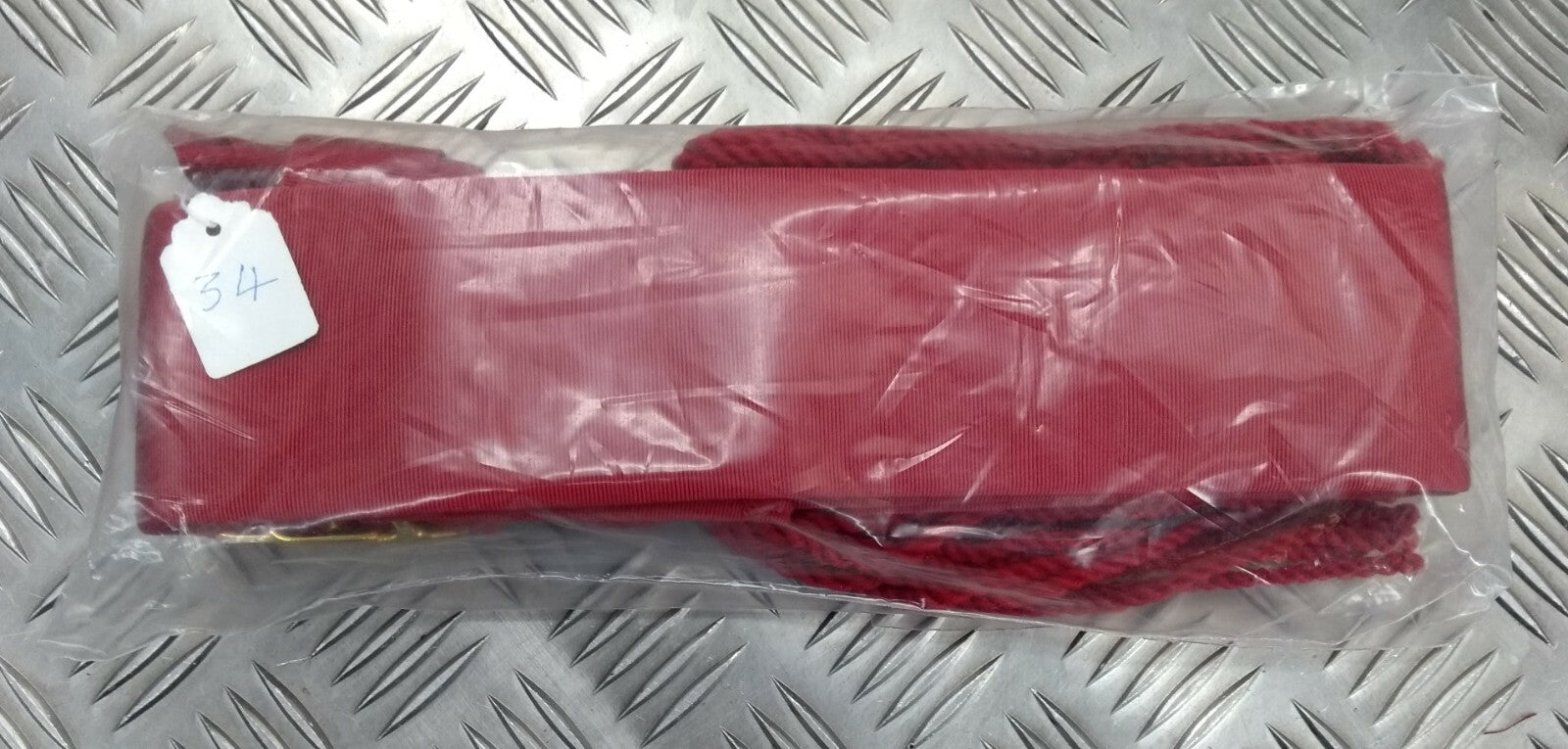 Waist Sash Officers Scarlet / Red Ceremonial Genuine British Forces Army - NEW