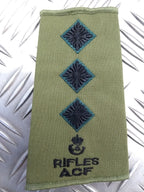 Rifles ACF OD Green Rank Slides Genuine British Army - NEW