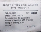MA2 CWU US Military Style Bomber Jacket Black NEW