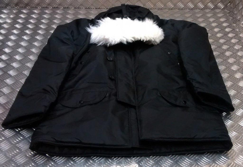 US N3B Military Style ECW Snorkel Parka Black NEW