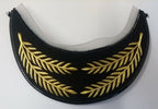 Genuine British Made Senior Officer Gold Wire Palm Leaf Dress Cap Peak NEW