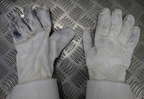 British Army Household Cavalry White Leather Gauntlet Parade Gloves Size 9.5