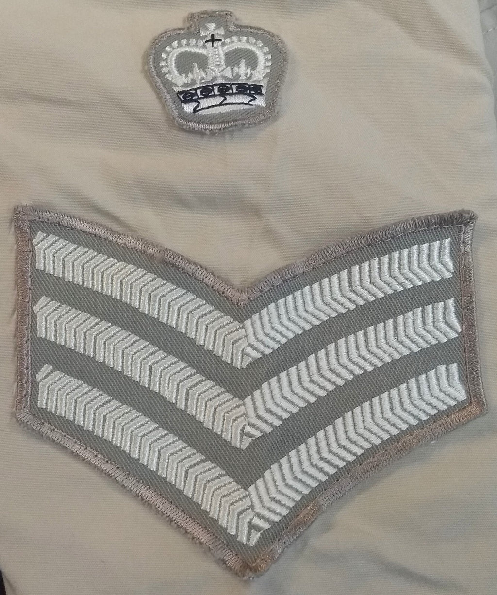 British Army No2 Shirt FAD FAWN Long Sleeves With Patches / Badges Assorted Sizes