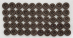 200 Vintage Buttons 4 Hole Army Shirt Grey Size 11.3mm NOS