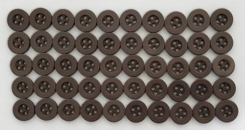200 Vintage Buttons 4 Hole Army Shirt Grey Size 11.3mm NOS